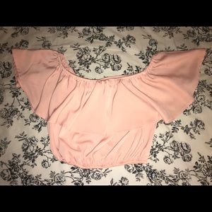 Peachy Ruffle Crop Top